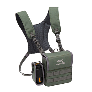 Magnetic Control Binocular Bag Harness mit Entfernungsmessertasche (Grün)